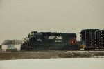 NS GP38-2 Locomotive in the yard